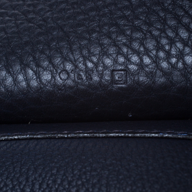Pre Owned Hermes Blue Indigo Togo Leather Sherpa Backpack