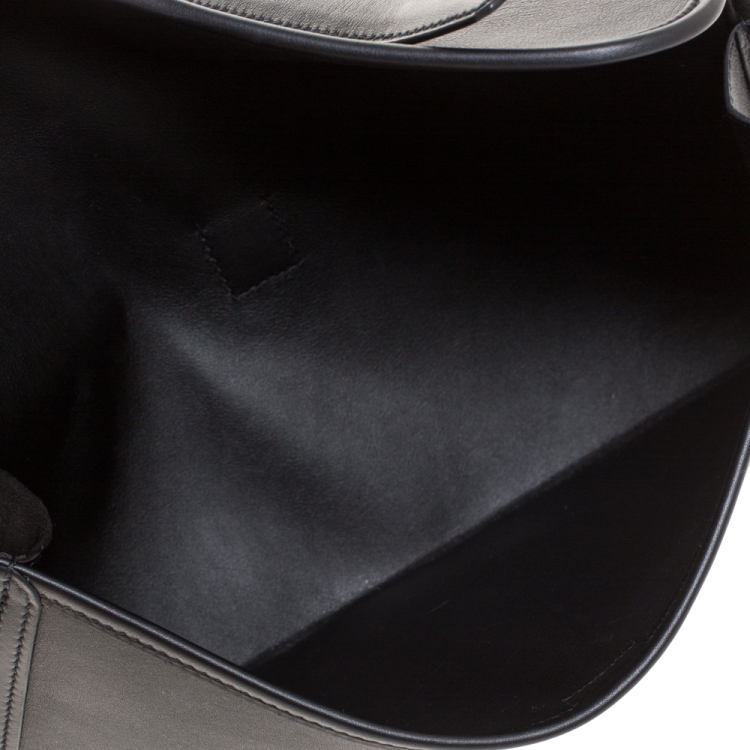 Pre Owned Hermes Black Swift Leather Elan Jige 29 Clutch