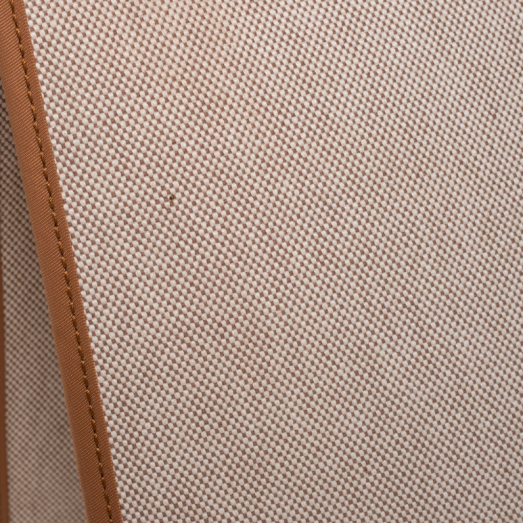 مملوكة مسبقًا Hermes Natural/Beige Canvas and Leather Herbag Zip 39 Bag