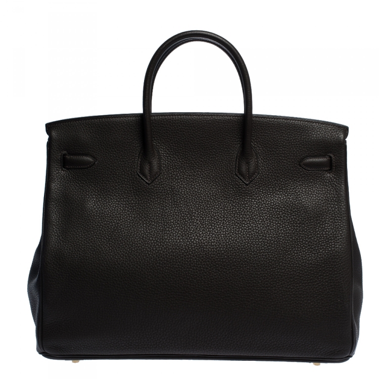 Pre Owned Hermes Cafe Togo Leather Gold Hardware Birkin 40 Bag