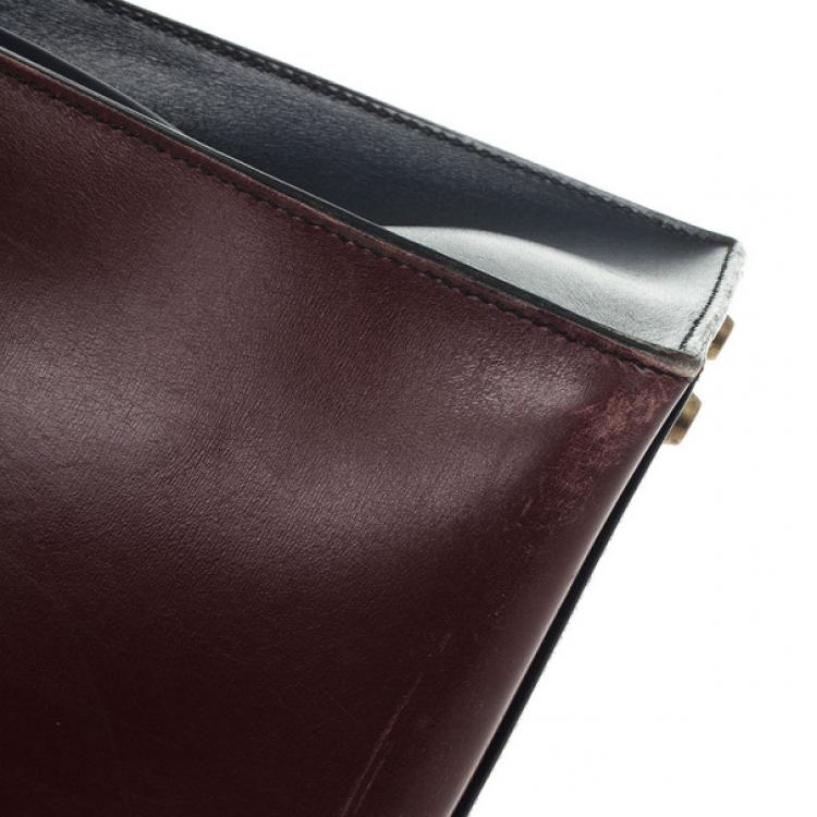 Pre Owned Hermes Vintage Tricolor Box Calf Kelly 32