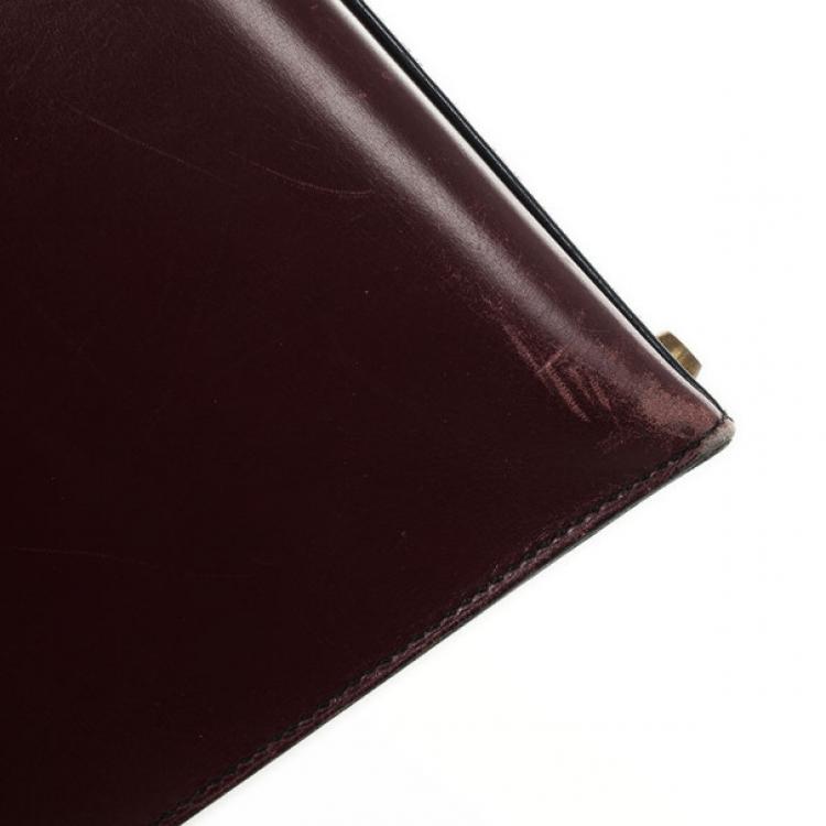 Pre Owned Hermes Vintage Tricolor Box Calf Kelly 32