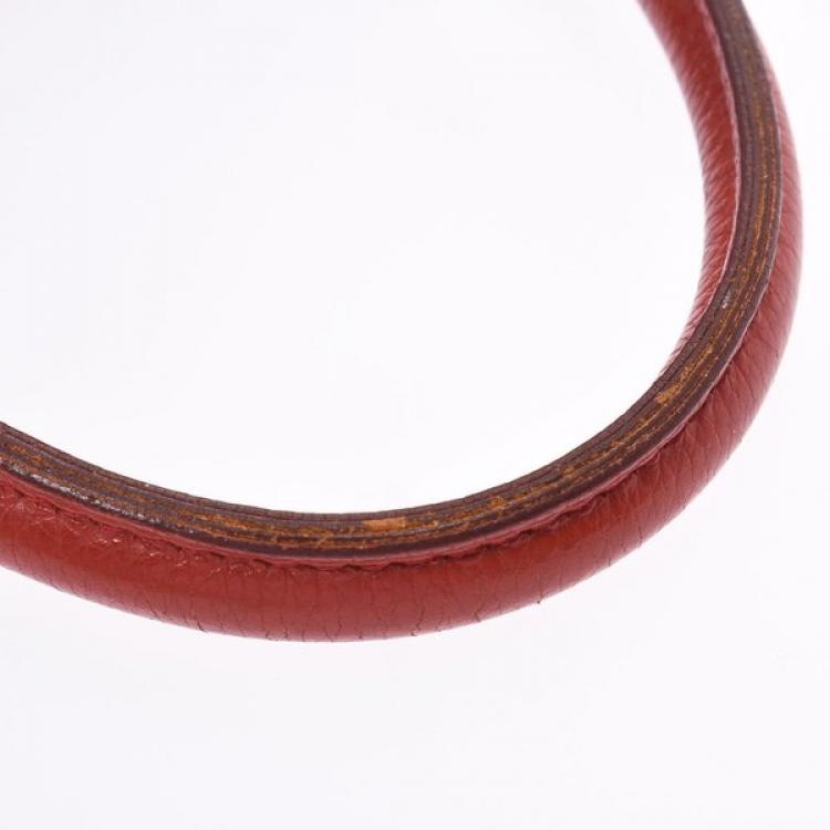 مملوكة مسبقًا Hermes Vermilion Red Togo Leather Gold Hardware Birkin 30 Bag