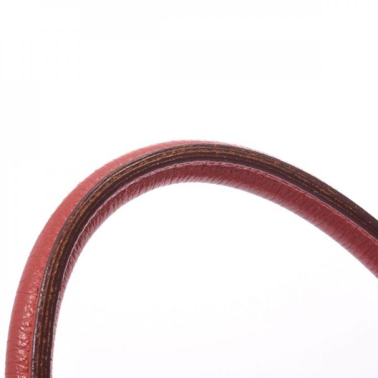 مملوكة مسبقًا Hermes Vermilion Red Togo Leather Gold Hardware Birkin 30 Bag