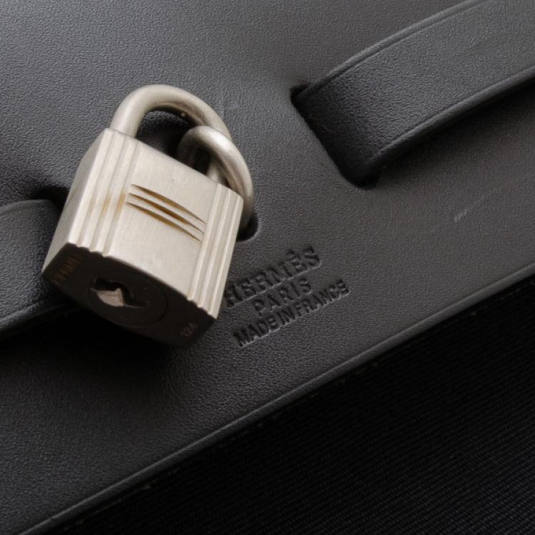Pre Owned  Hermes Black Convertible Herbag Satchel