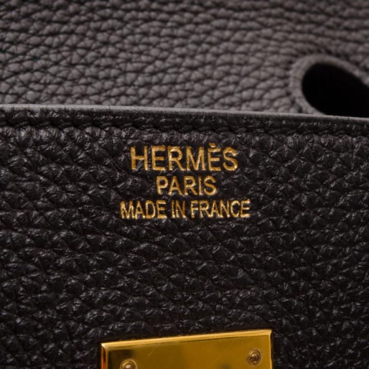 Pre Owned Hermes Black Togo Birkin 35 Gold Hardware