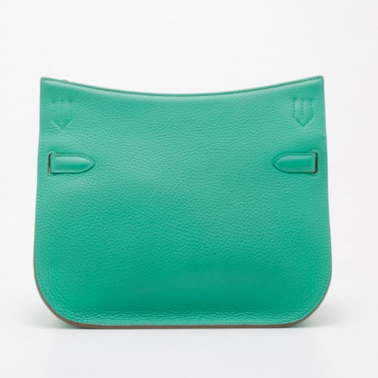 Pre Owned Hermes Menthe Taurillon Leather Sac Jypsiere Messenger Bag
