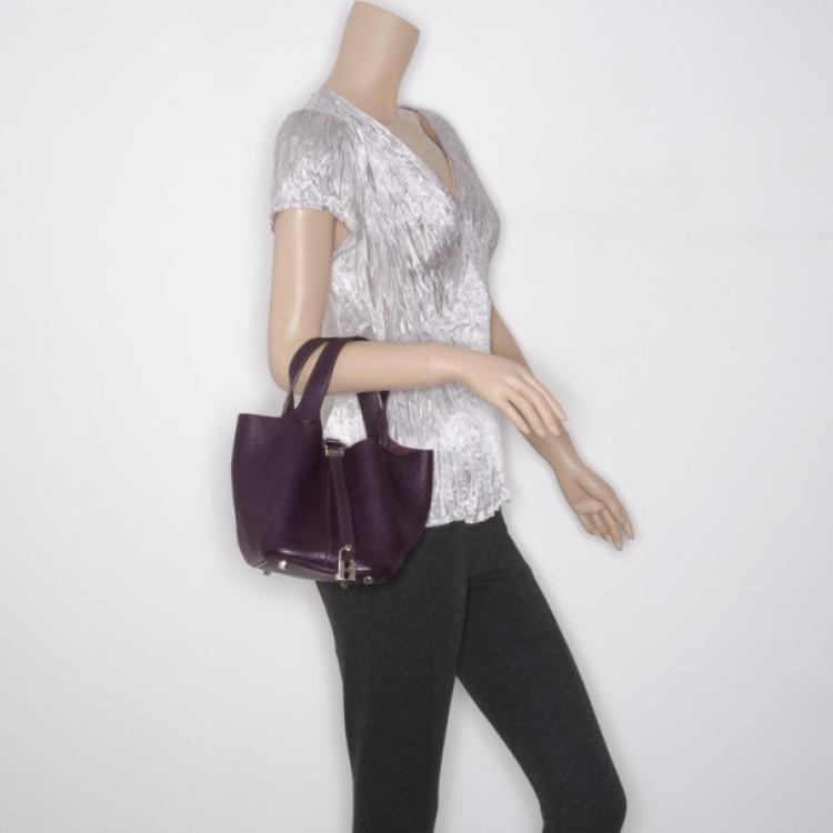 Pre Owned Hermes Ultraviolet Picotin PM