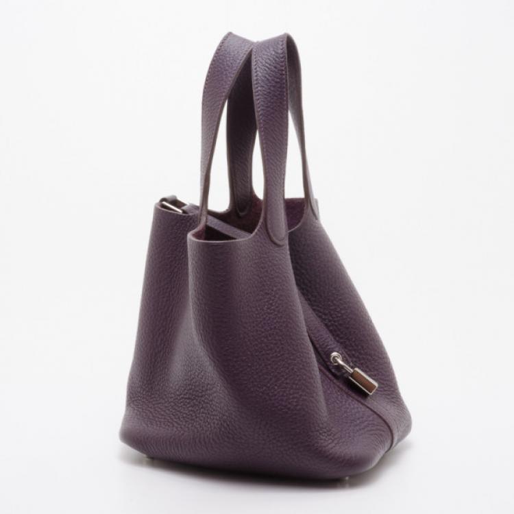 Pre Owned Hermes Ultraviolet Picotin PM