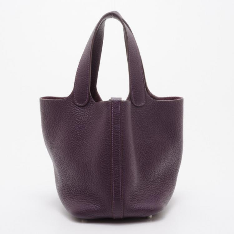 Pre Owned Hermes Ultraviolet Picotin PM