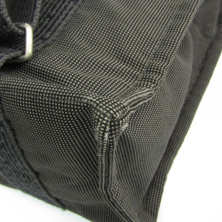 Pre Owned Hermes Black Canvas Herline Backpack