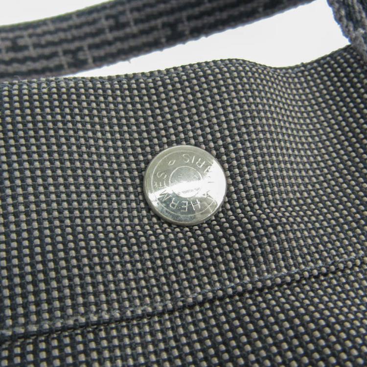 Pre Owned Hermes Black Canvas Herline Backpack