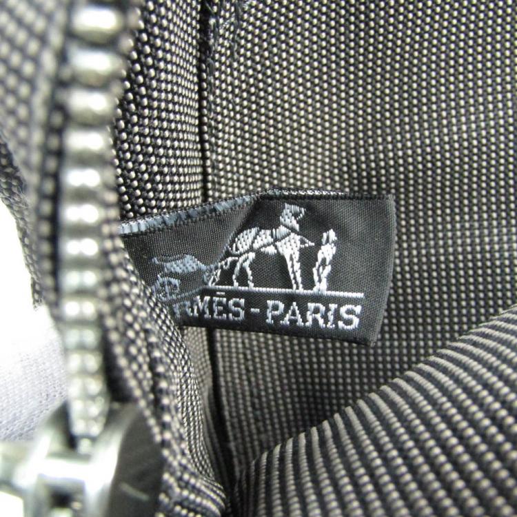 Pre Owned Hermes Black Canvas Herline Backpack