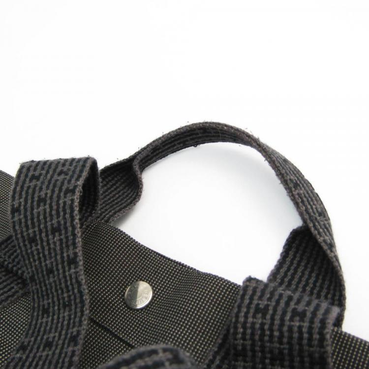 Pre Owned Hermes Black Canvas Herline Backpack