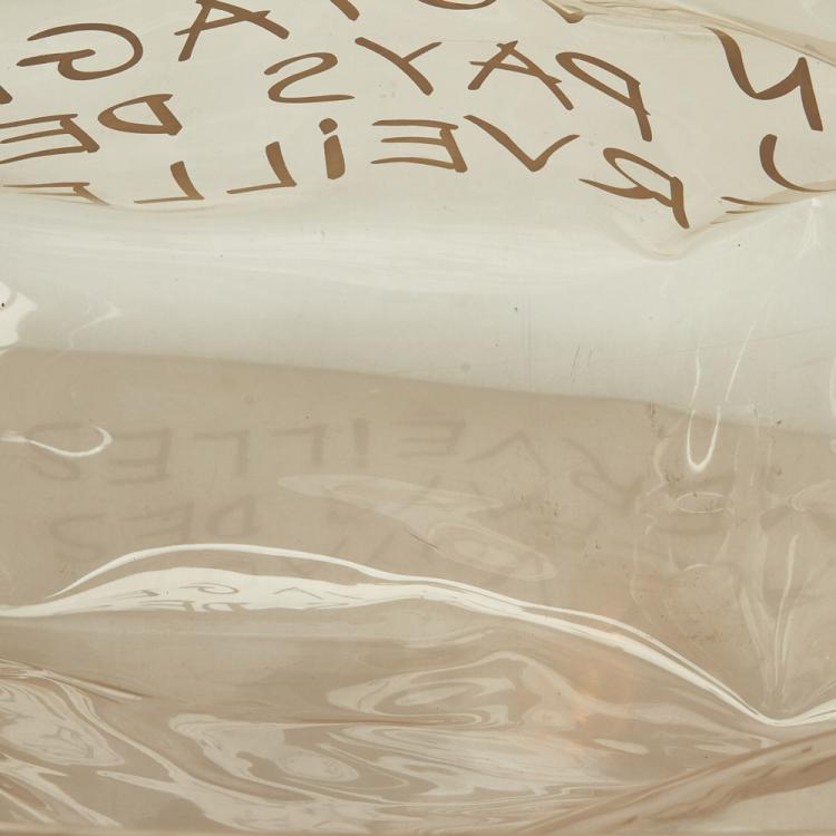 Pre Owned Hermes White Vinyl  Kelly Tote Bag
