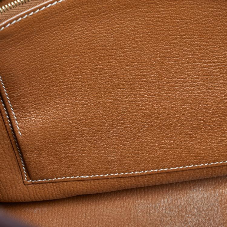 مملوكة مسبقًا Hermes Gold Togo Leather Gold Hardware Birkin 35 Bag