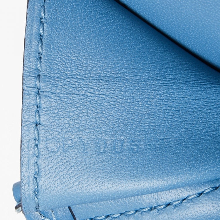 Pre Owned Hermès Bleu Agate Evercolor Leather Elan Jige 29 Clutch