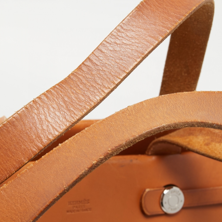 Pre Owned HERMES Natural Canvas and Leather Herbag Cabas 2 in 1 Bag