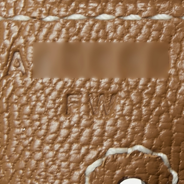 Pre Owned Hermes Gold Togo Leather Gold Finish Birkin 25 Bag