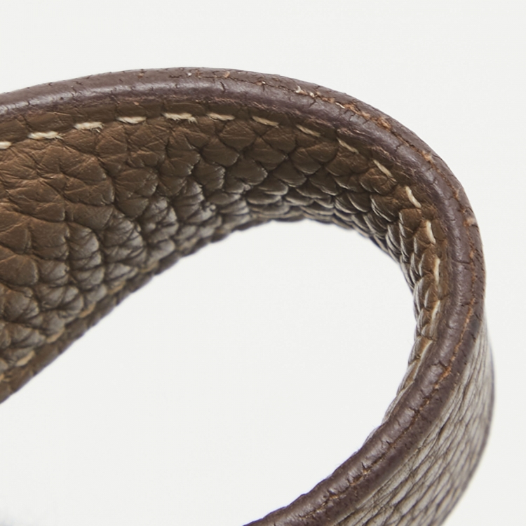 Pre Owned Hermes Etoupe Grey Taurillon Clemence Leather Picotin Lock 22 Bag