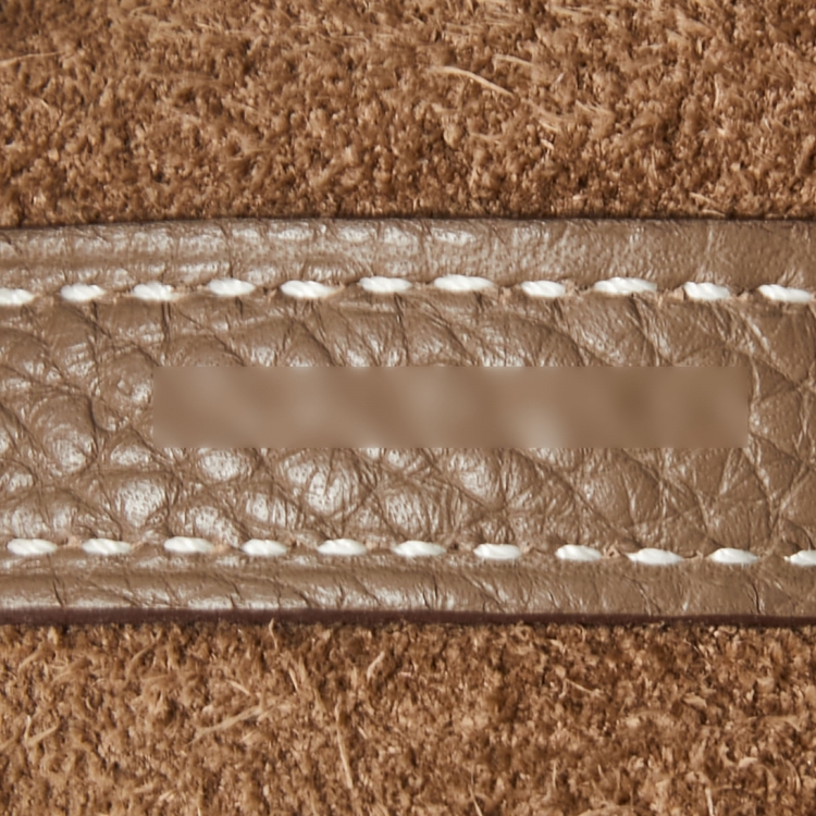 Pre Owned Hermes Etoupe Grey Taurillon Clemence Leather Picotin Lock 22 Bag