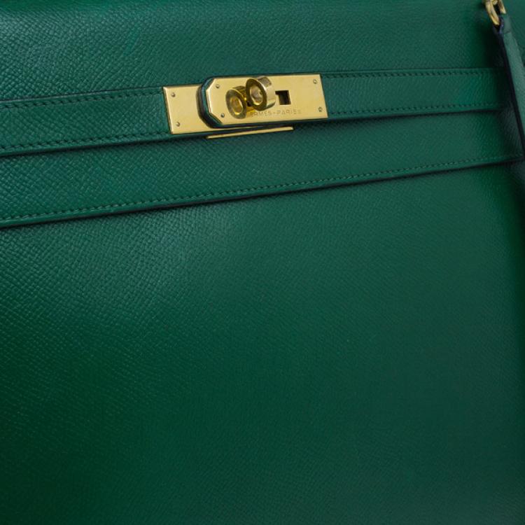 Pre Owned Hermes Vintage Emerald Green Kelly 36