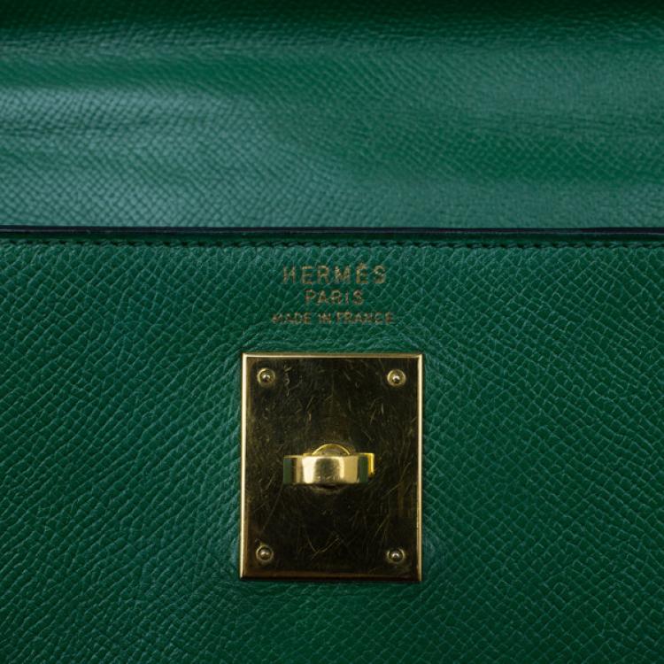 Pre Owned Hermes Vintage Emerald Green Kelly 36