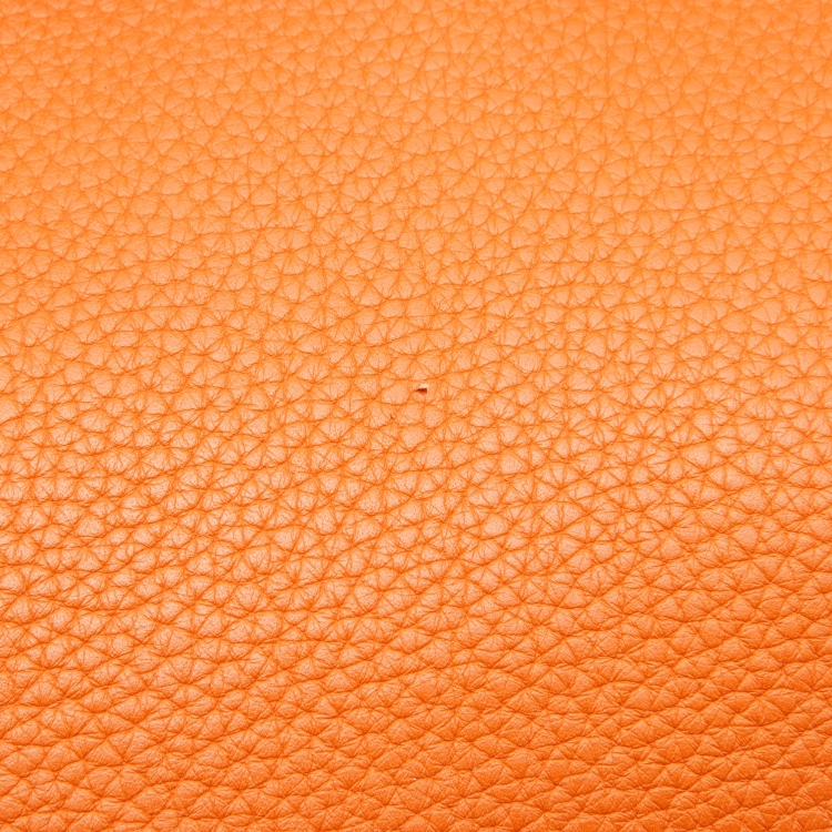 Pre Owned Hermes Orange Taurillon Clemence Leather Palladium Finish Kelly Retourne 32 Bag