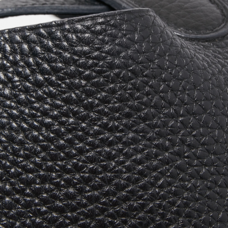 Pre Owned Hermes Black Taurillon Clemence Leather Picotin Lock 18 Bag
