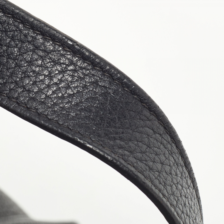 Pre Owned Hermes Black Taurillon Clemence Leather Picotin Lock 18 Bag