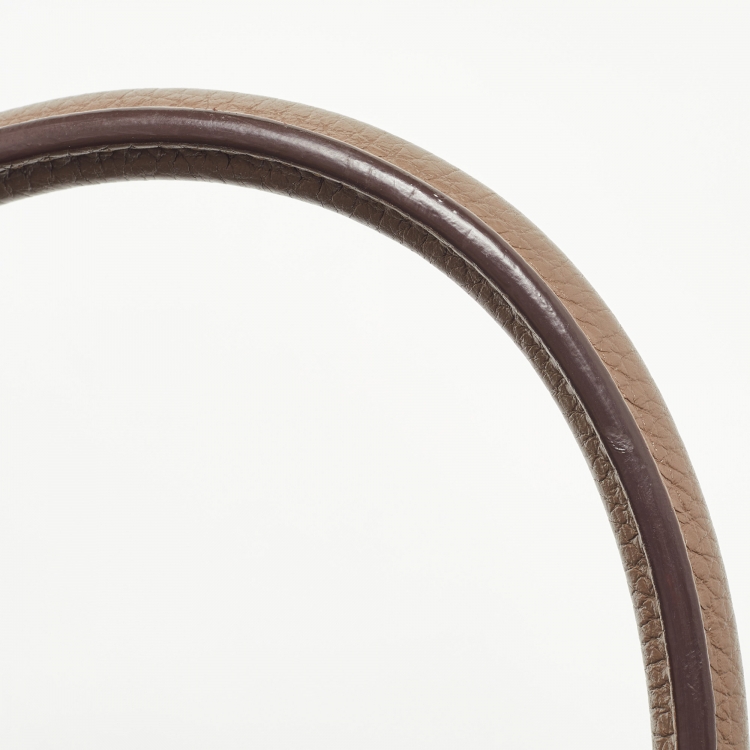 Pre Owned Hermes Etoupe Taurillon Clemence Leather Palladium Finish Birkin 30 Bag