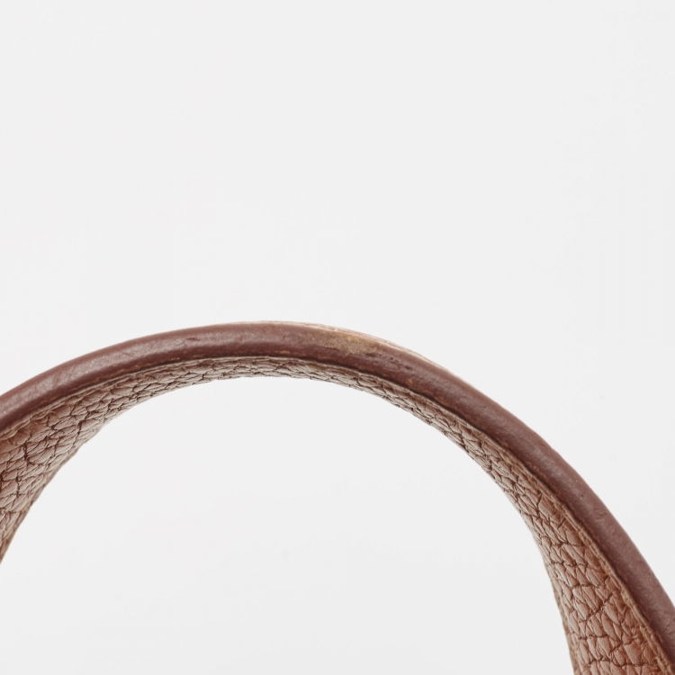 Pre Owned Hermes Gold Taurillon Clemence Leather Picotin Lock 18 Bag