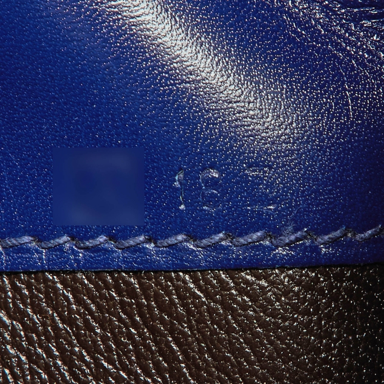 Pre Owned Hermes Bleu Box Leather LA Tote