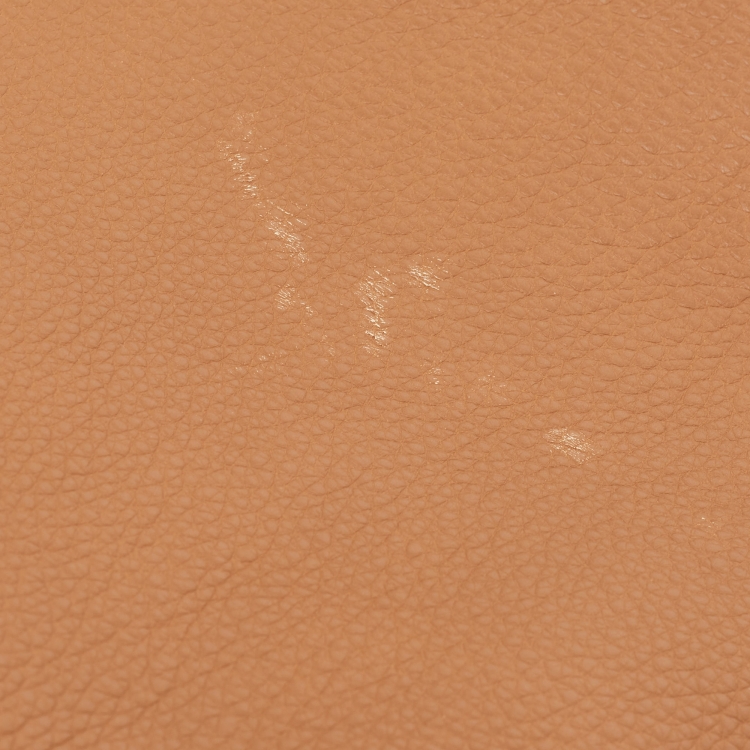 Pre Owned Hermes Gold Togo Leather Palladium Finish Birkin 50 Bag