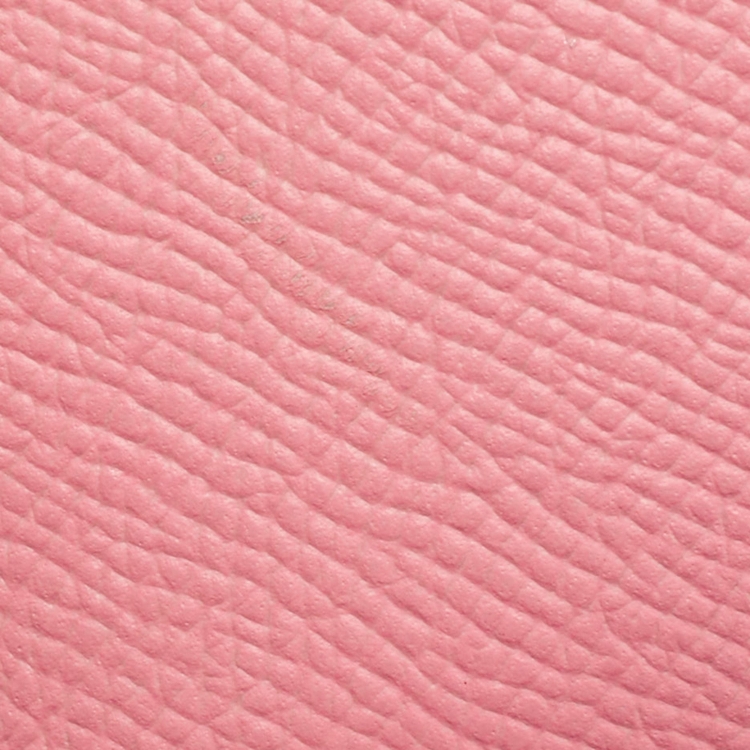 Pre Owned Hermes Rose Confetti Epsom Leather Palladium Finish Kelly Sellier 32 Bag