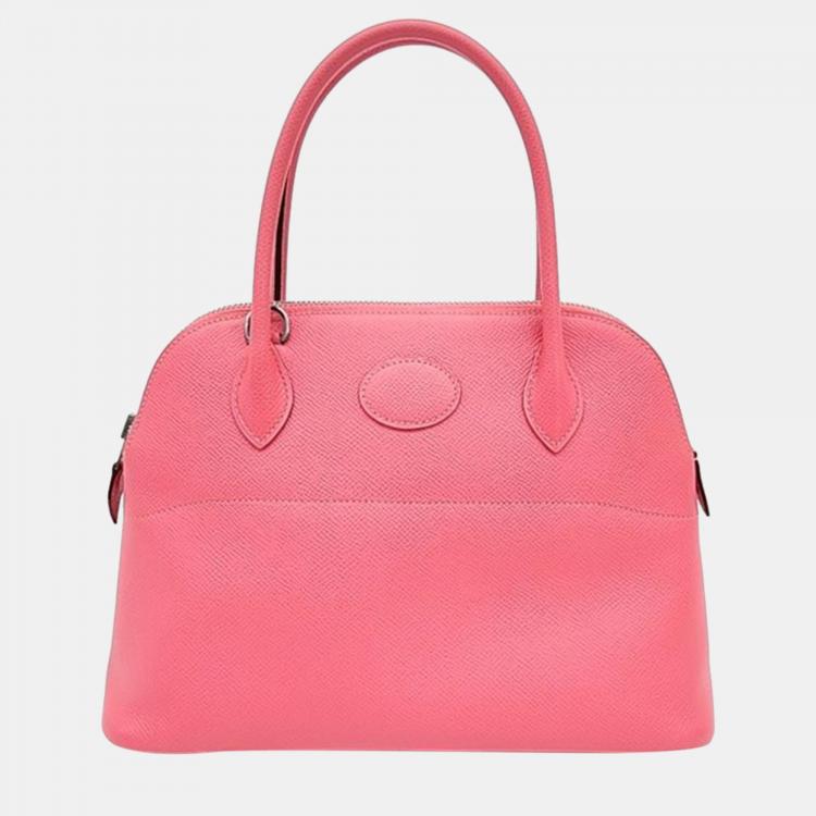 Hermes Pink Leather Bolide 27 (X) Hermes | The Luxury Closet