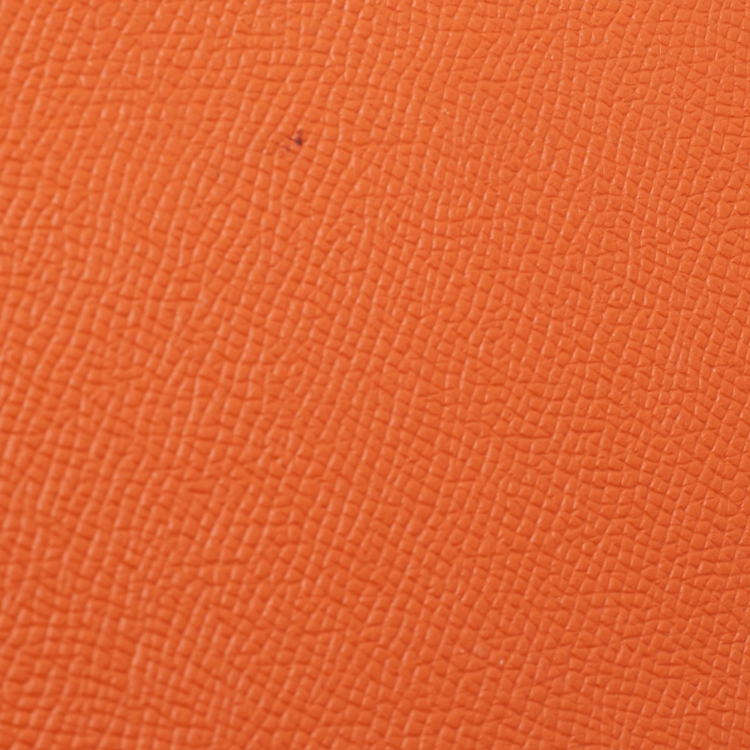 Pre Owned Hermes Feu Epsom Leather Palladium Finish Kelly Sellier 32 Bag