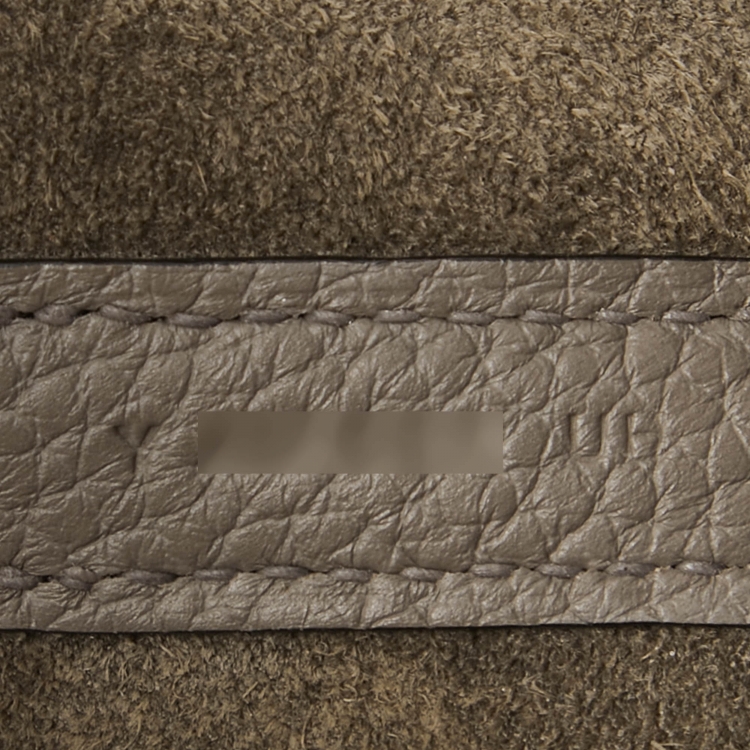 Pre Owned Hermes Etain Taurillon Clemence Leather Picotin Lock 18 Bag