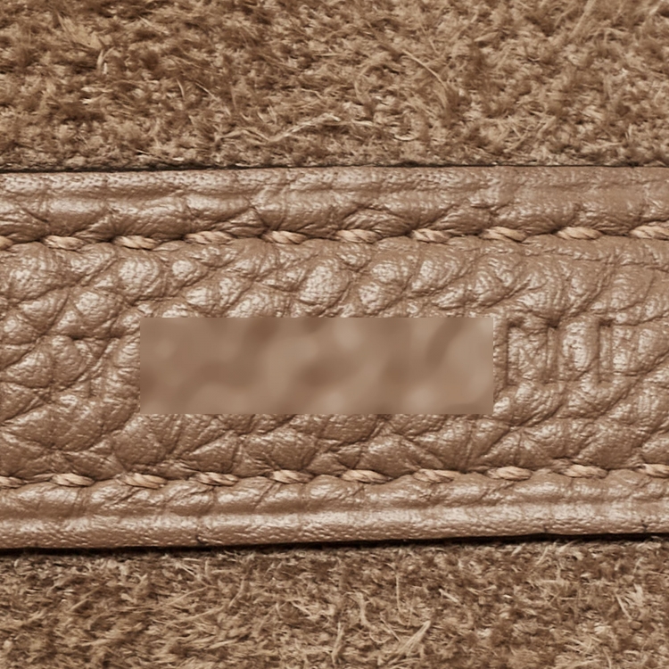 Pre Owned Hermes Taupe Grey Taurillon Clemence Leather Picotin Lock 22 Bag
