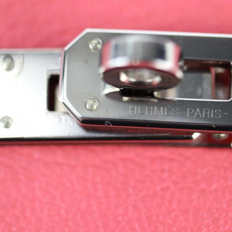 Pre Owned Hermes Rose Azalea Chevre Kelly Long Wallet