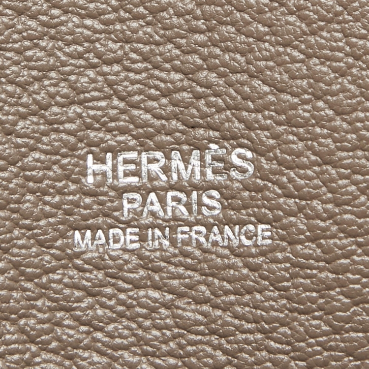 مملوكة مسبقًا Hermès  Etoupe Taurillon Clemence Leather Palladium Hardware Jypsiere 31 Bag