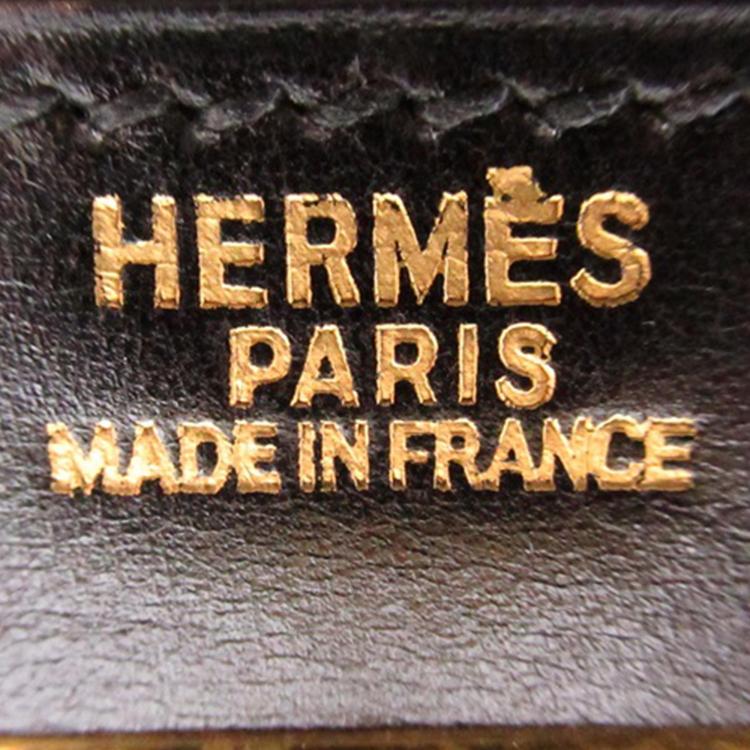 Pre Owned Hermes Black Box Calf Kelly Sellier 32