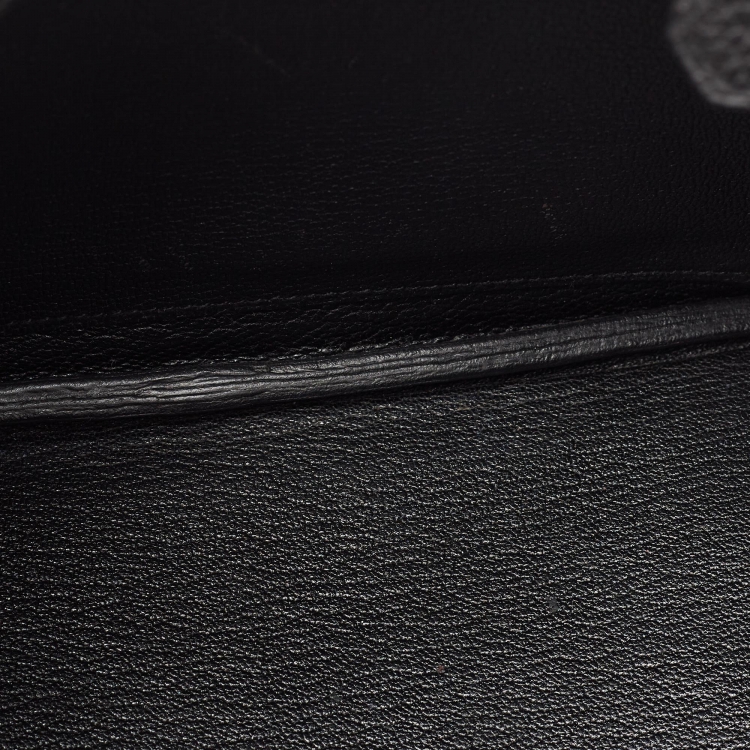 مملوكة مسبقًا Hermes Black Togo Leather Palladium Finish Birkin 25 Bag