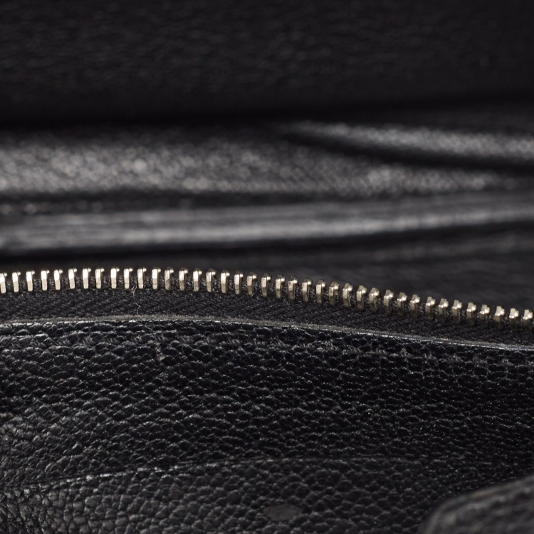 مملوكة مسبقًا Hermes Black Togo Leather Palladium Finish Birkin 25 Bag