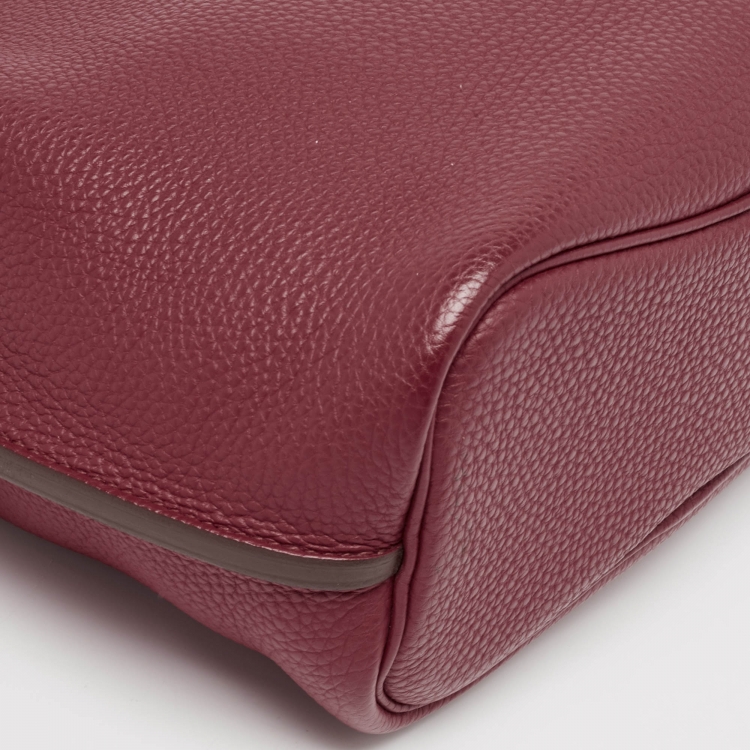 Pre Owned Hermès Rouge Grenat Togo Leather So Kelly 22 Bag