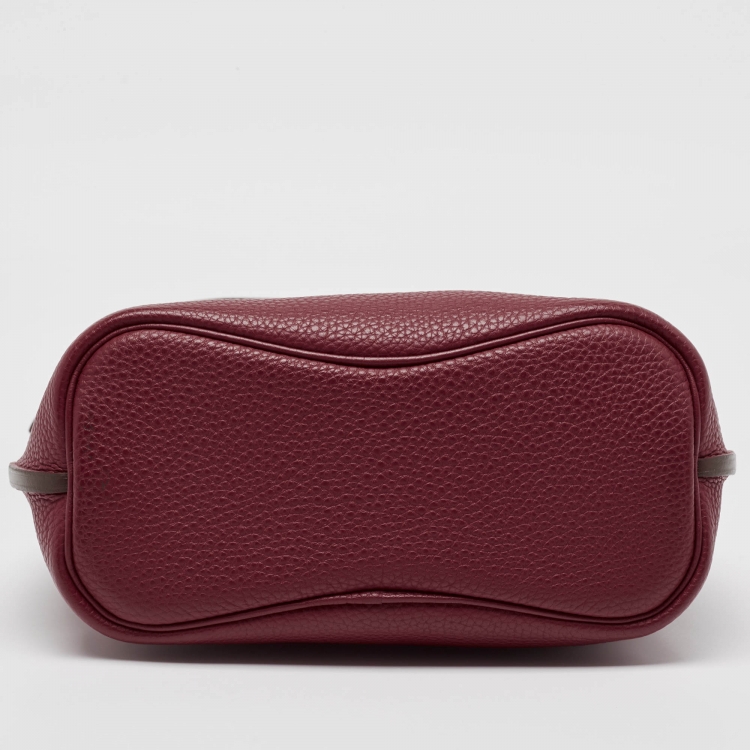 Pre Owned Hermès Rouge Grenat Togo Leather So Kelly 22 Bag
