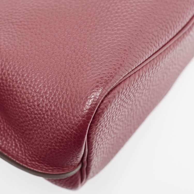 Pre Owned Hermès Rouge Grenat Togo Leather So Kelly 22 Bag