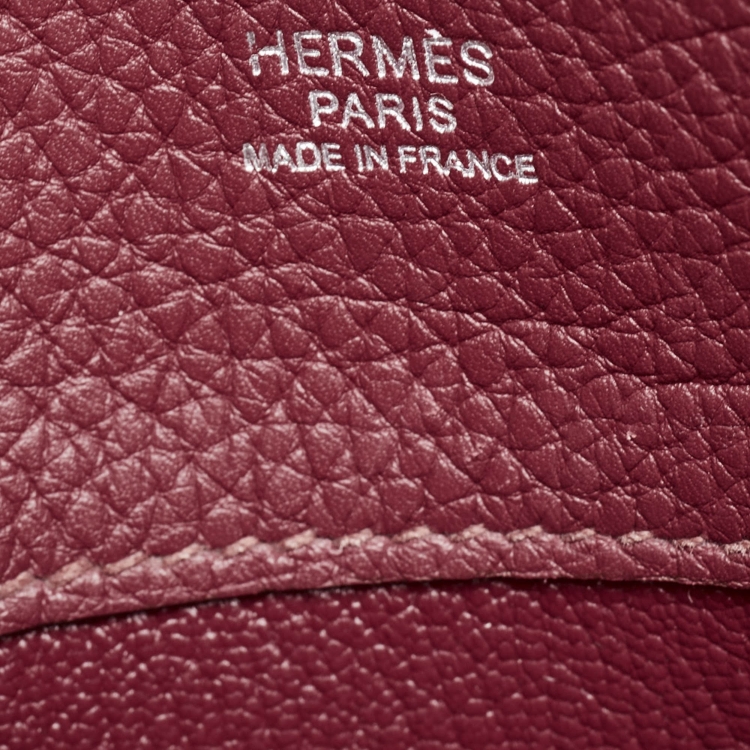 Pre Owned Hermès Rouge Grenat Togo Leather So Kelly 22 Bag