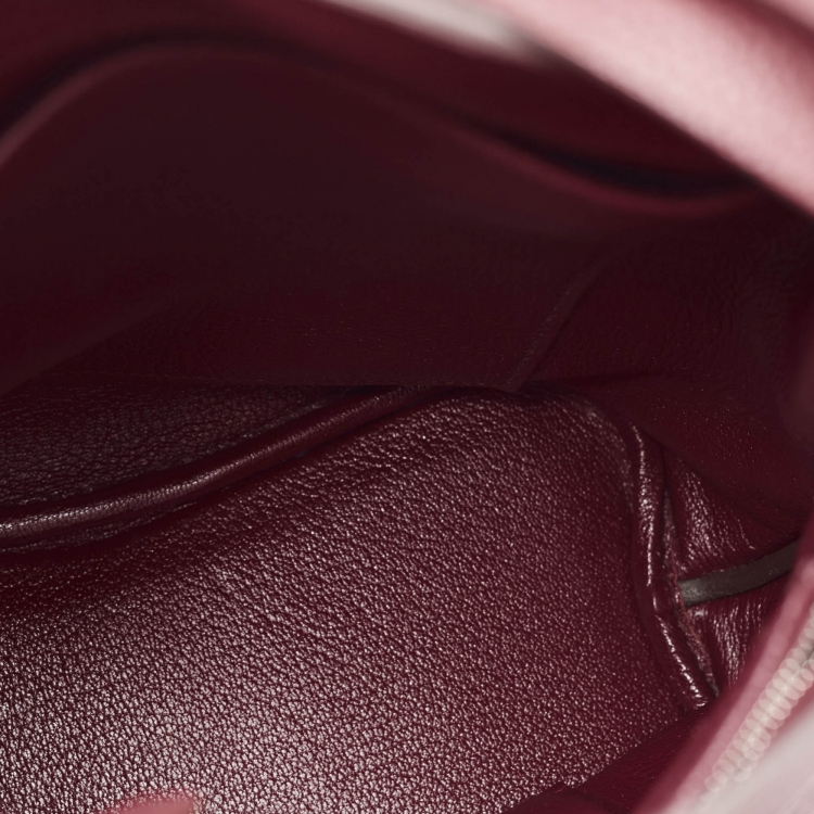 Pre Owned Hermès Rouge Grenat Togo Leather So Kelly 22 Bag