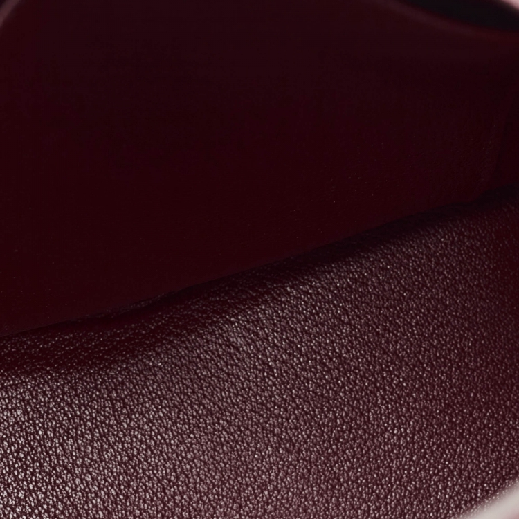 Pre Owned Hermès Rouge Grenat Togo Leather So Kelly 22 Bag